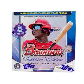 2023 Bowman Baseball Sapphire Edition Hobby Box (Ships Sealed Only)
