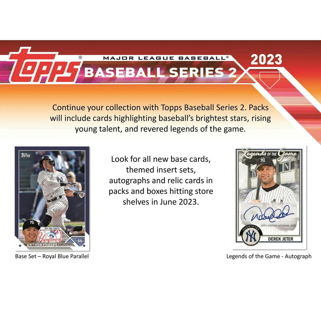 2023 Topps Series 2 Baseball Blaster Box Commemorative Relic Card (Ships Sealed Only)