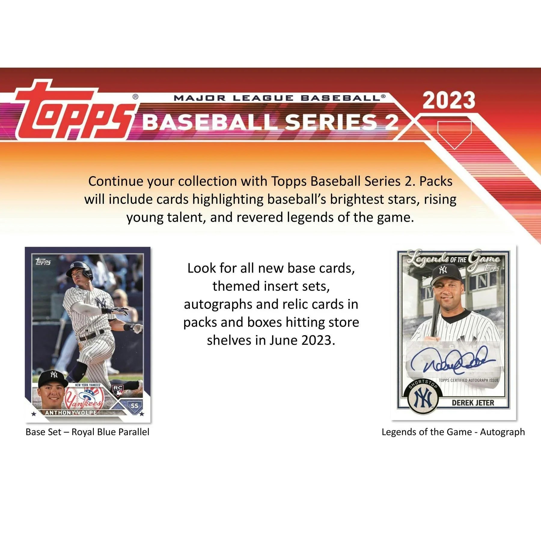 2023 Topps Series 2 Baseball Blaster Box Commemorative Relic Card (Ships Sealed Only)