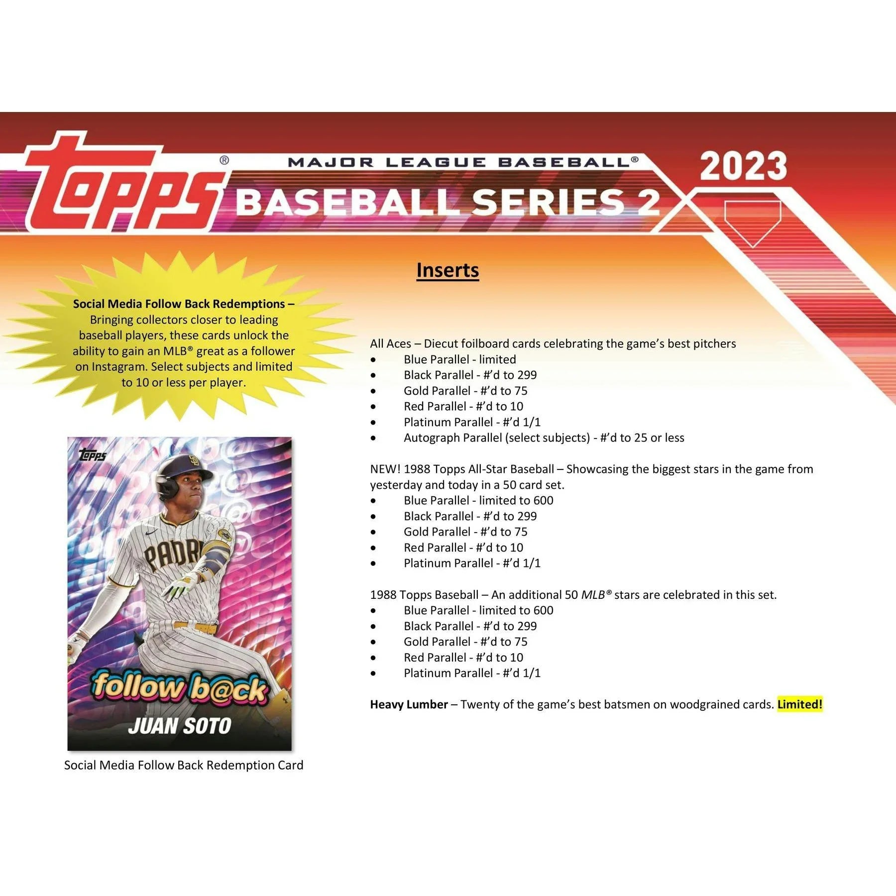 2023 Topps Series 2 Baseball Blaster Box Commemorative Relic Card (Ships Sealed Only)