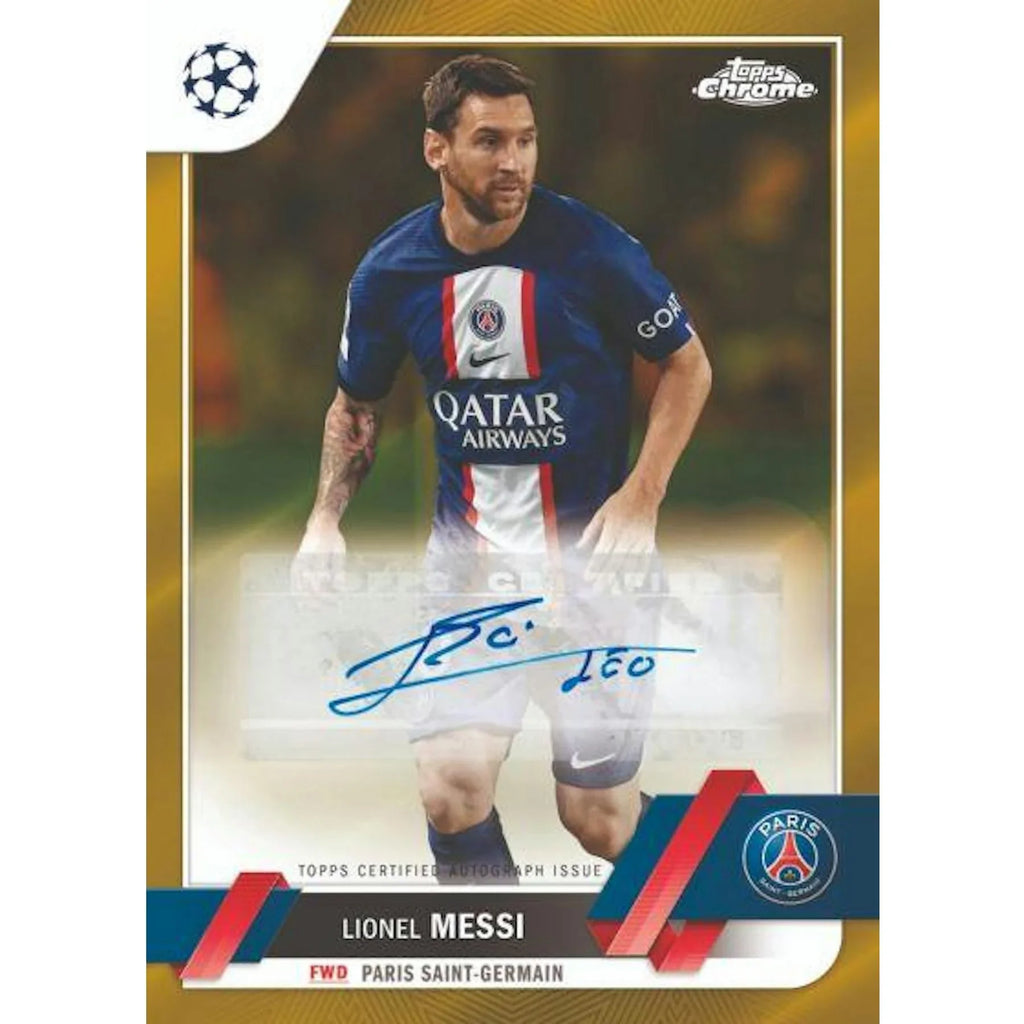 2022 23 Topps Chrome UEFA Club Competitions Soccer Hobby Lite Box (Ships Sealed Only)