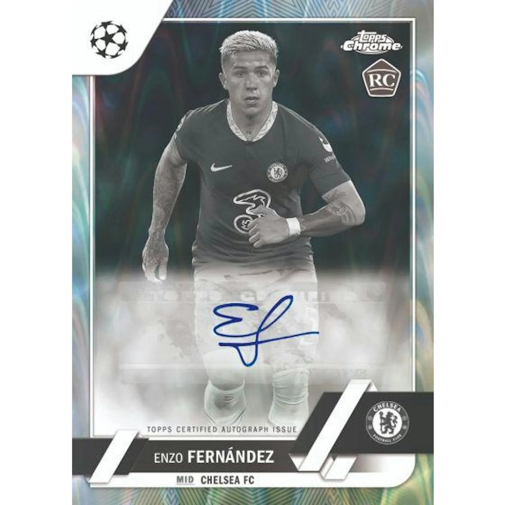 2022 23 Topps Chrome UEFA Club Competitions Soccer Hobby Lite Box (Ships Sealed Only)