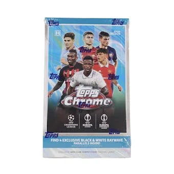2022 23 Topps Chrome UEFA Club Competitions Soccer Hobby Lite Box (Ships Sealed Only)