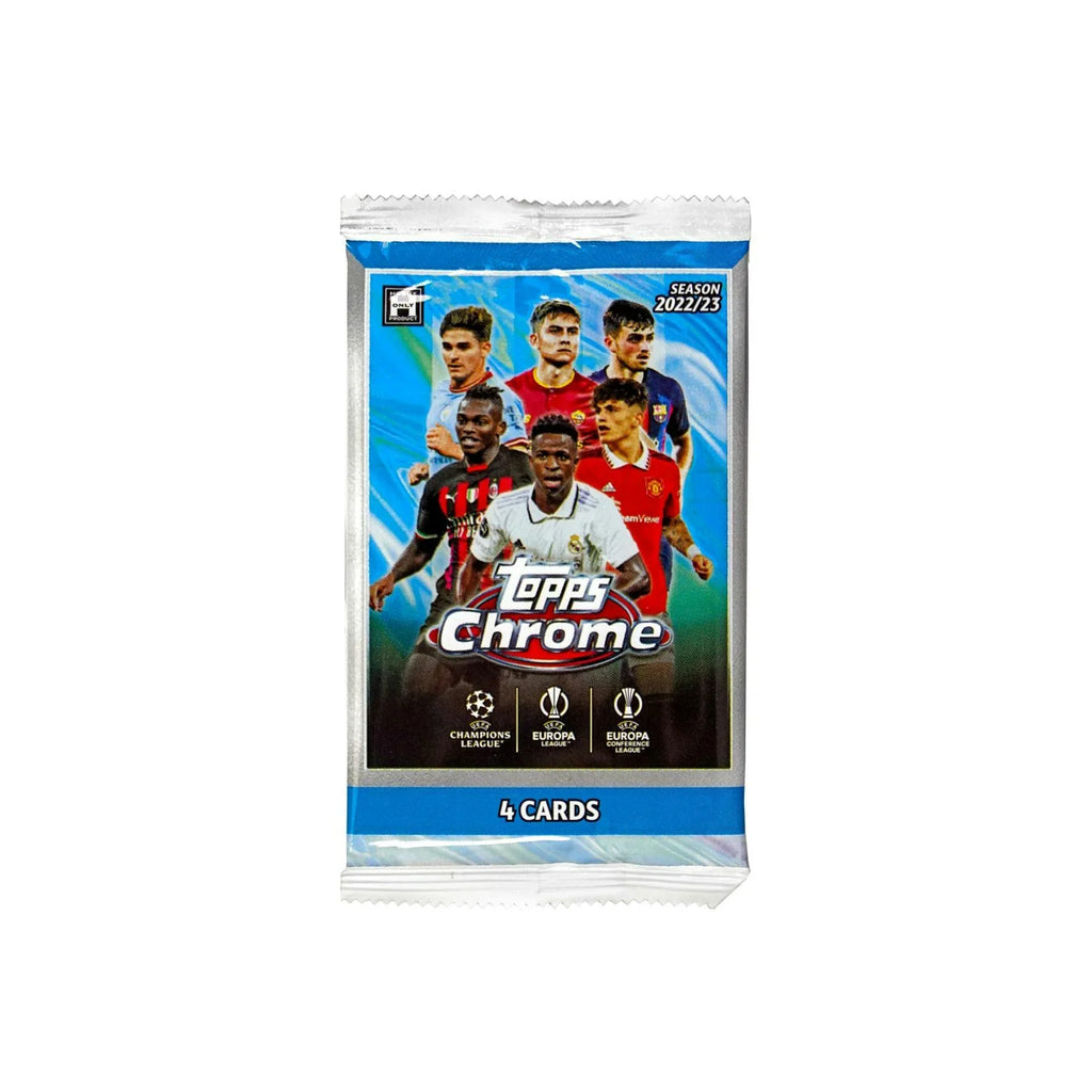 2022 23 Topps Chrome UEFA Club Competitions Soccer Hobby Lite Box (Ships Sealed Only)