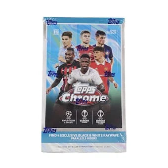 2022 23 Topps Chrome UEFA Club Competitions Soccer Hobby Lite Box (Ships Sealed Only)