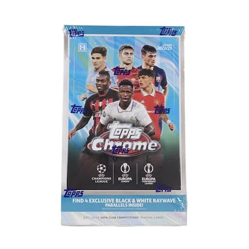 2022 23 Topps Chrome UEFA Club Competitions Soccer Hobby Lite Box (Ships Sealed Only)