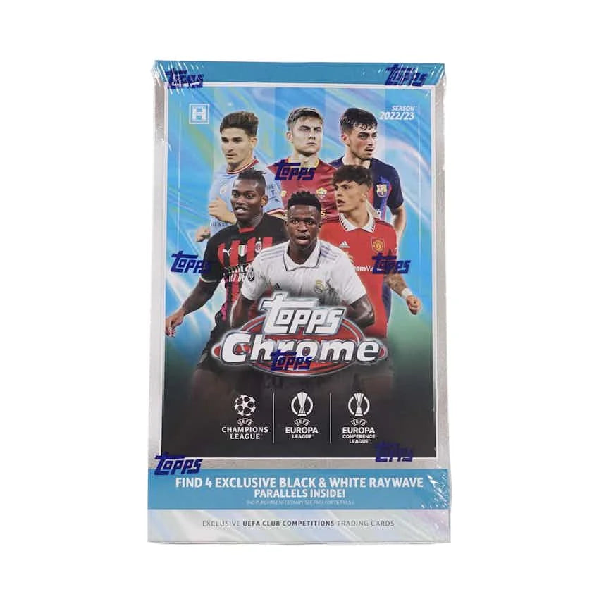 2022 23 Topps Chrome UEFA Club Competitions Soccer Hobby Lite Box (Ships Sealed Only)