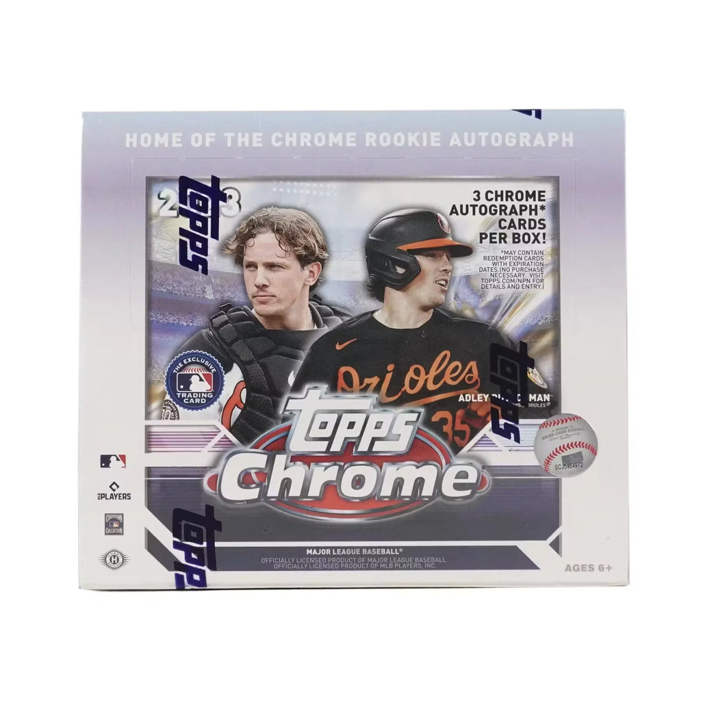 2023 Topps Chrome Baseball Hobby Jumbo 8-Box Case (Ships Sealed Only)