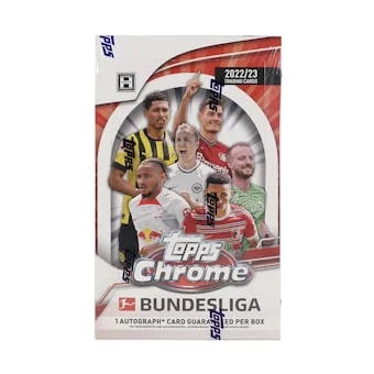 2022 23 Topps Chrome Bundesliga Soccer Hobby Box (Ships Sealed Only)