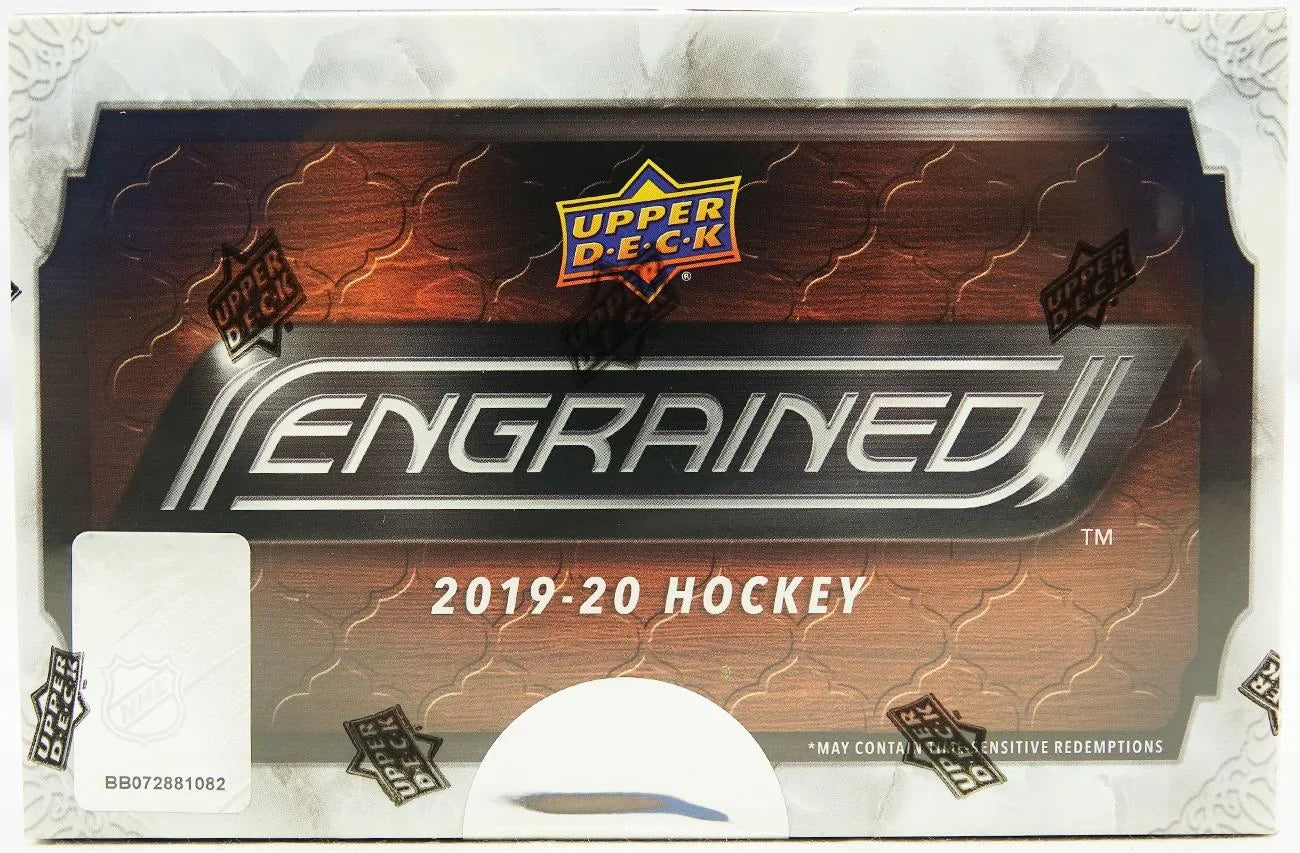 2019 20 Upper Deck Engrained Hockey Hobby Box (Ships Sealed Only)