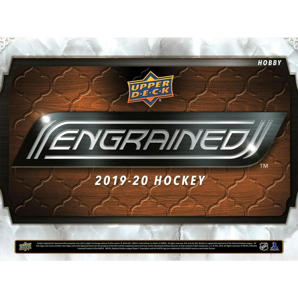 2019 20 Upper Deck Engrained Hockey Hobby Box (Ships Sealed Only)