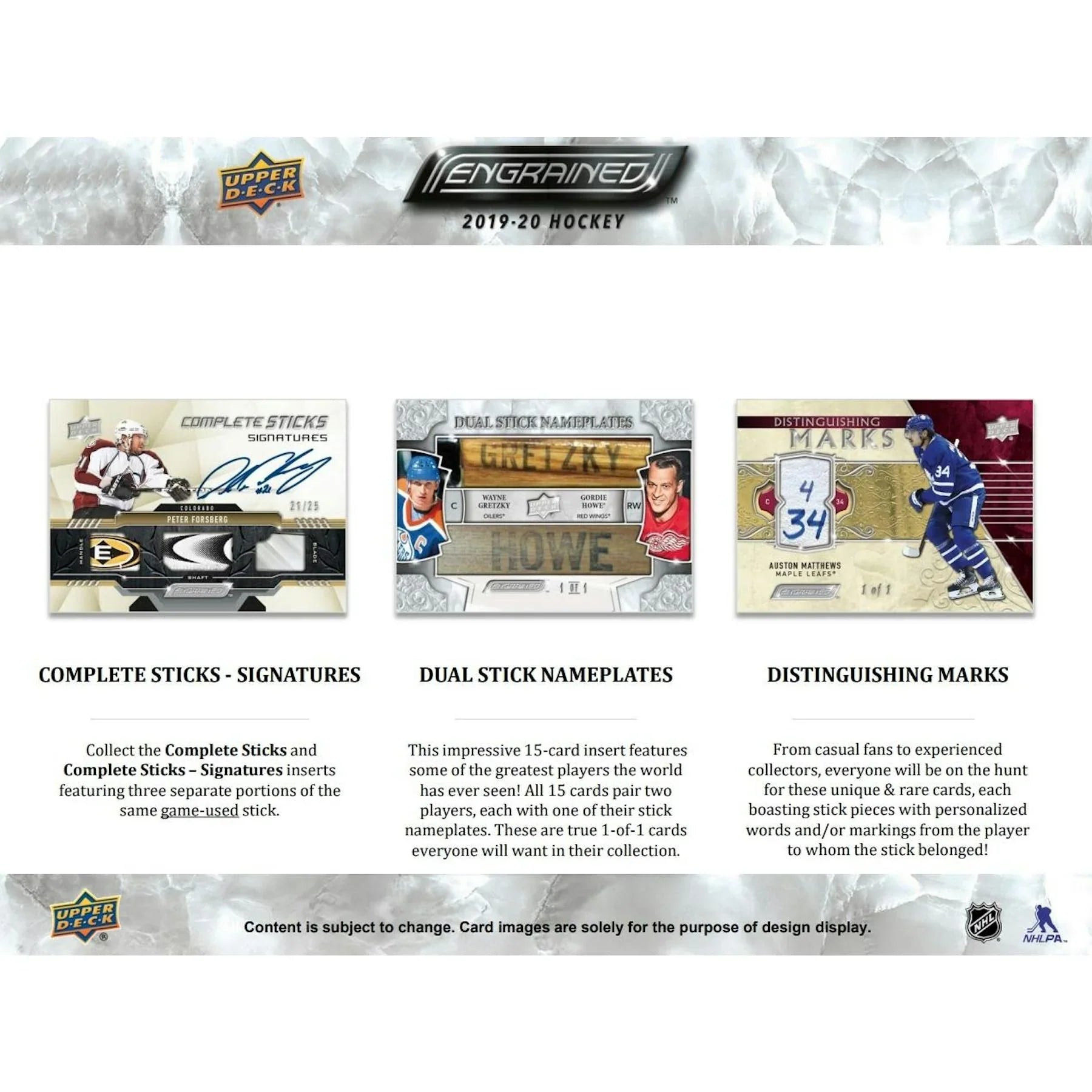 2019 20 Upper Deck Engrained Hockey Hobby Box (Ships Sealed Only)