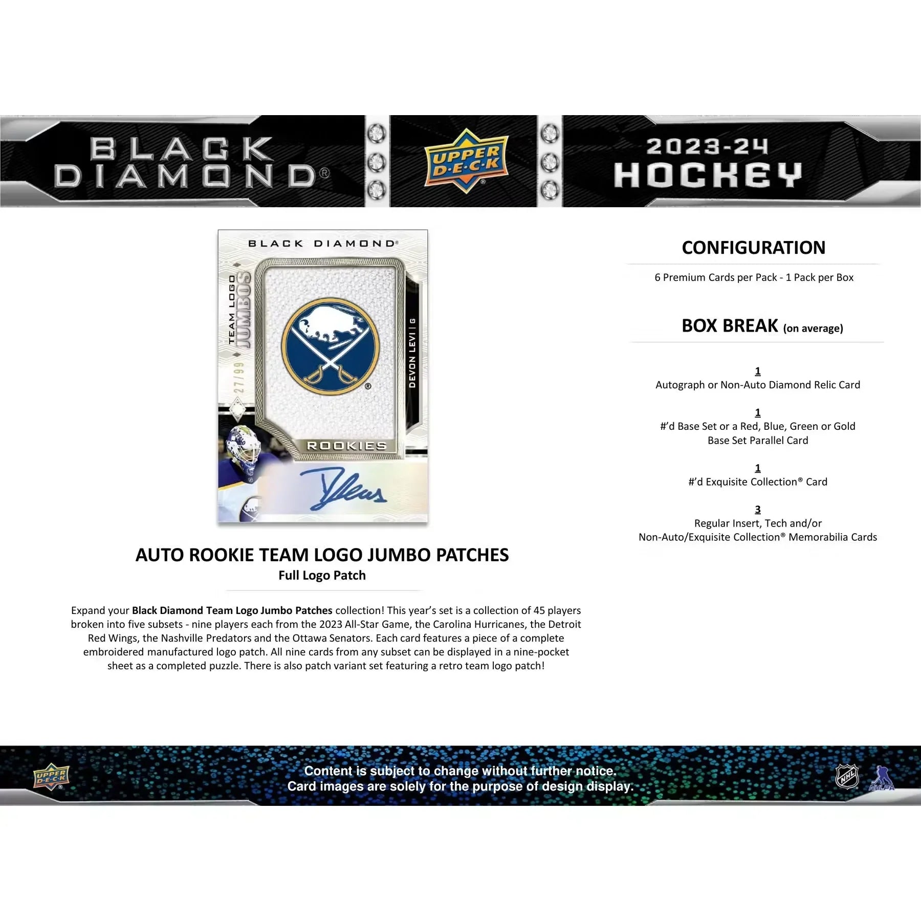 2023 24 Upper Deck Black Diamond Hockey 10 Box Case 35th Anniversary (Ships Sealed Only)