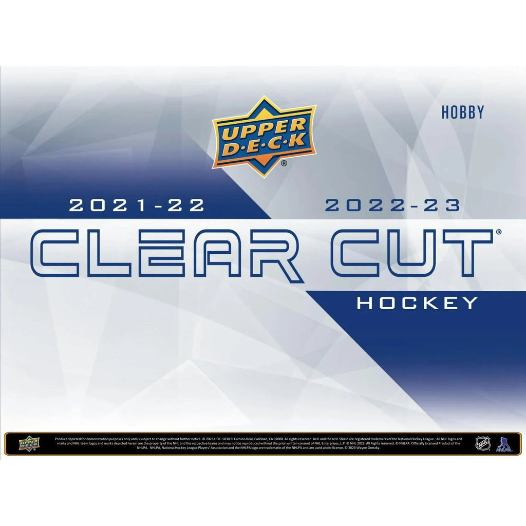2022 23 Upper Deck Clear Cut Hockey Hobby 30 Box Case (Ships Sealed Only)