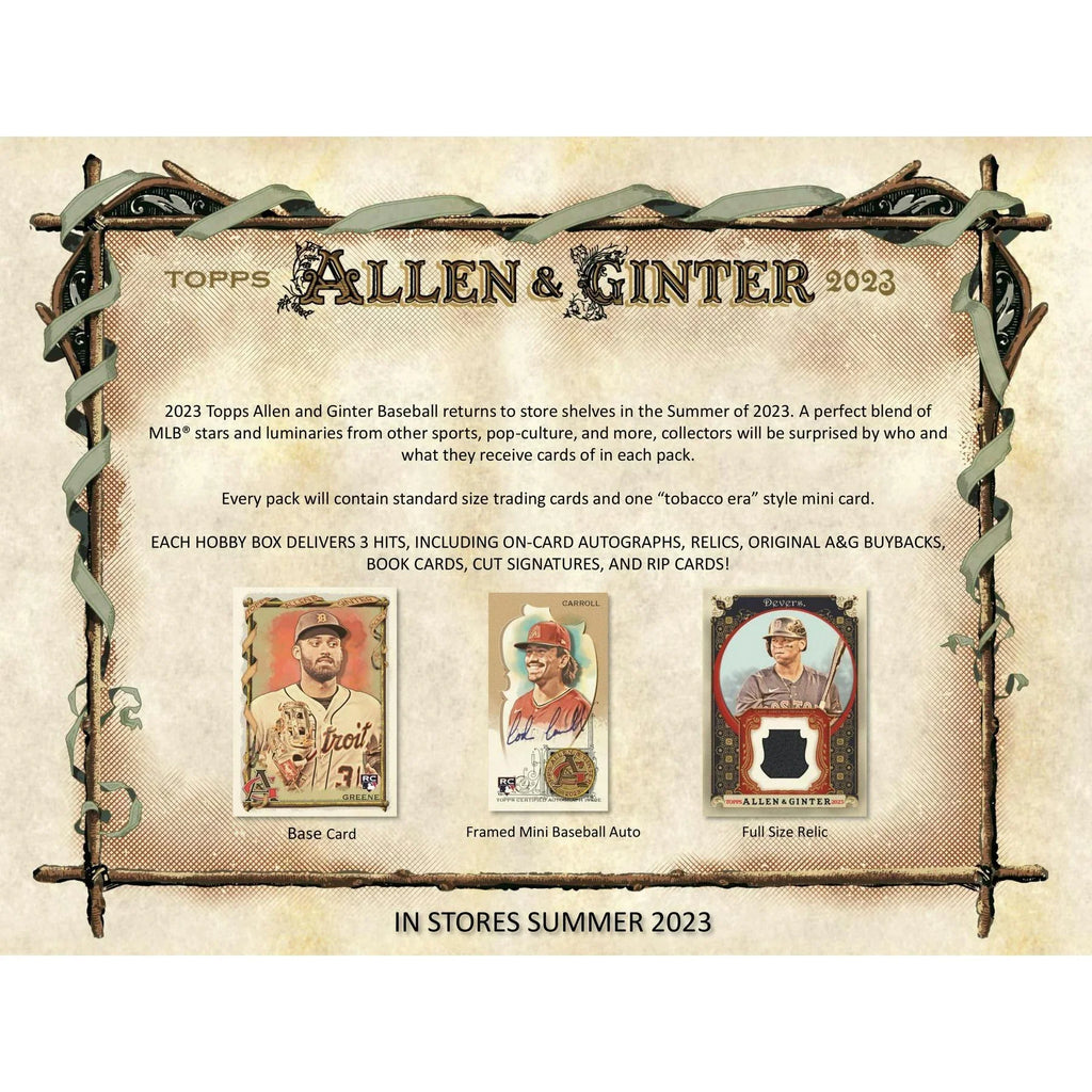 2023 Topps Allen Ginter Baseball Hobby 12 Box Case (Ships Sealed Only)