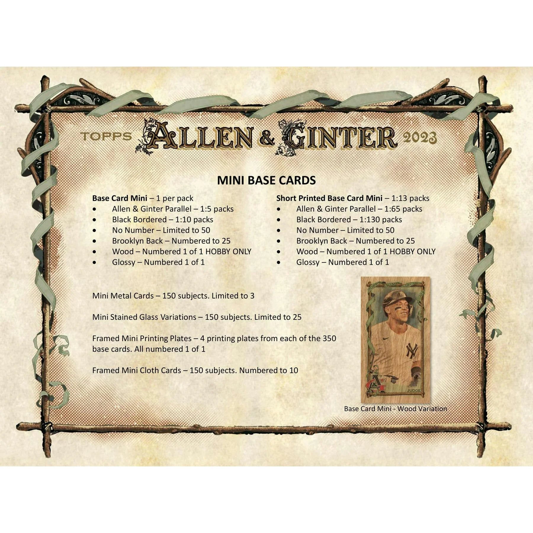 2023 Topps Allen Ginter Baseball Hobby 12 Box Case (Ships Sealed Only)