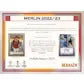 2022-23 Topps UEFA Club Competitions Merlin Chrome Hobby Box (Ships Sealed Only)