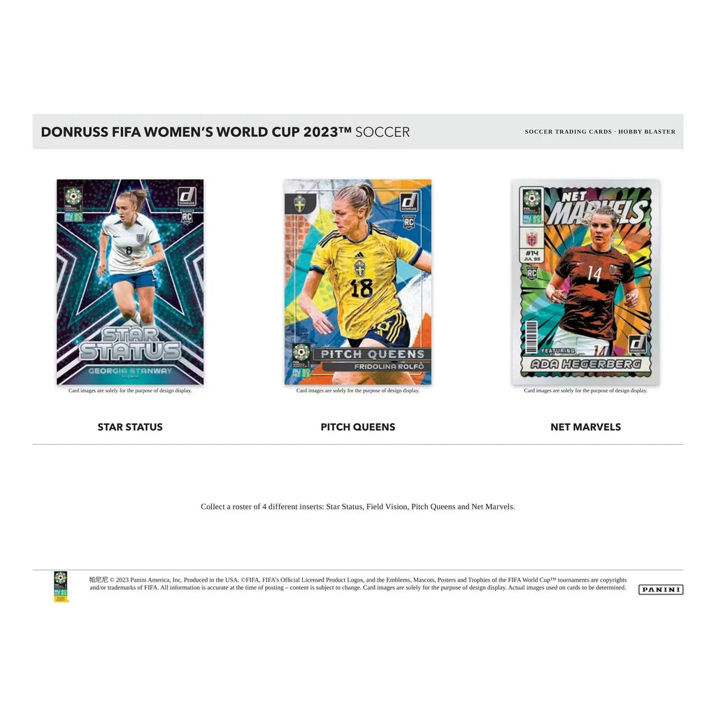 2023 Panini Donruss Soccer FIFA Women's World Cup Hobby Blaster 20-Box Case (Ships Sealed Only)