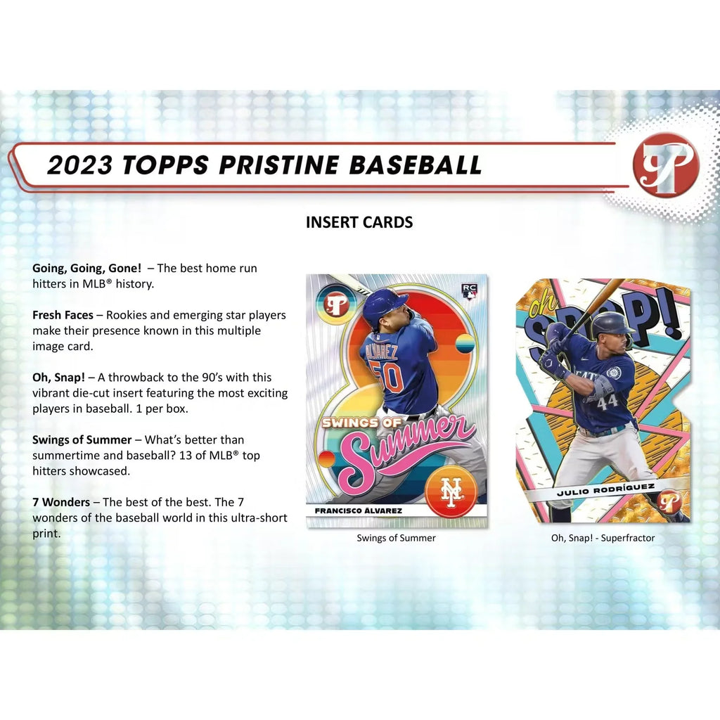 2023 Topps Pristine Baseball Hobby Box (Ships Sealed Only)
