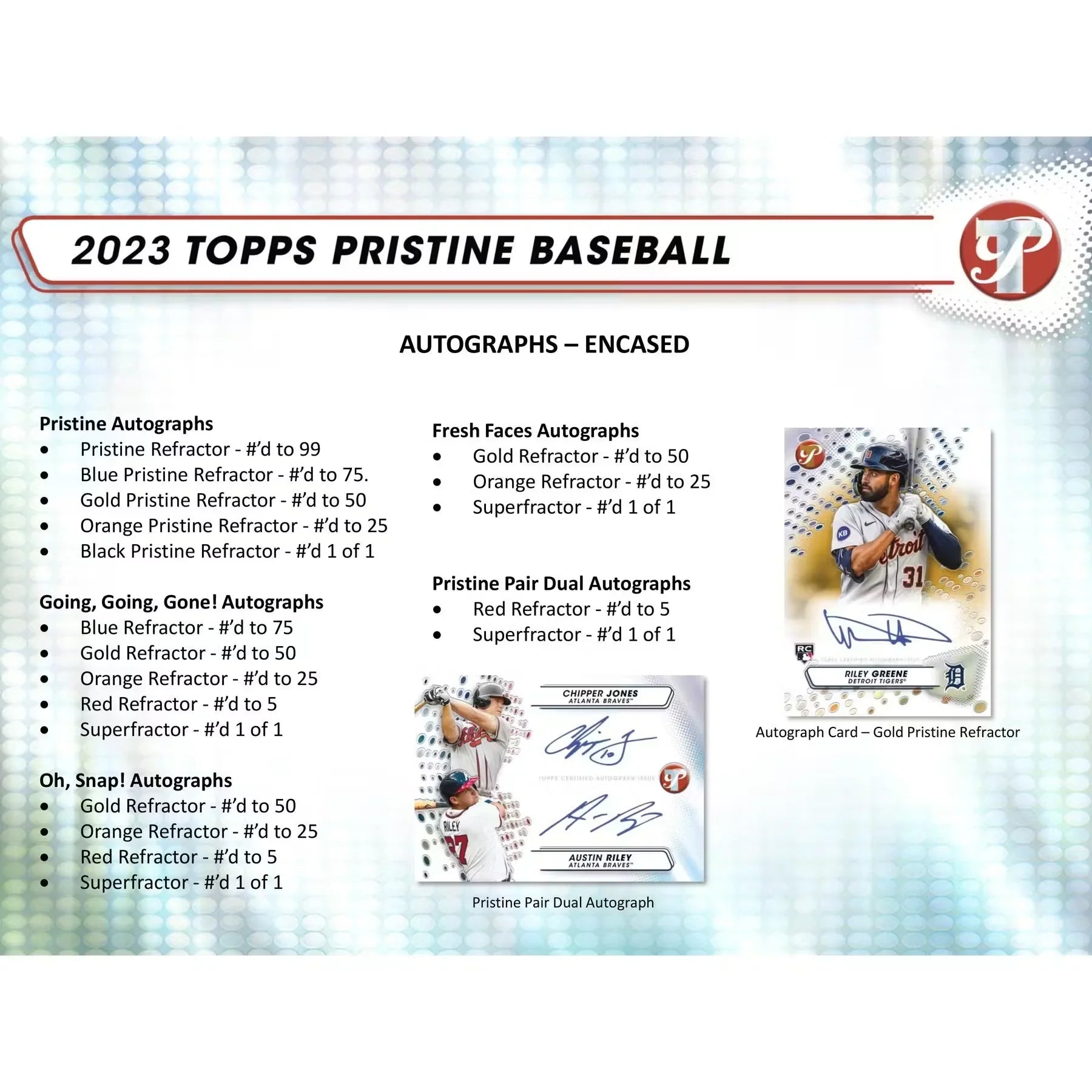 2023 Topps Pristine Baseball Hobby Box (Ships Sealed Only)