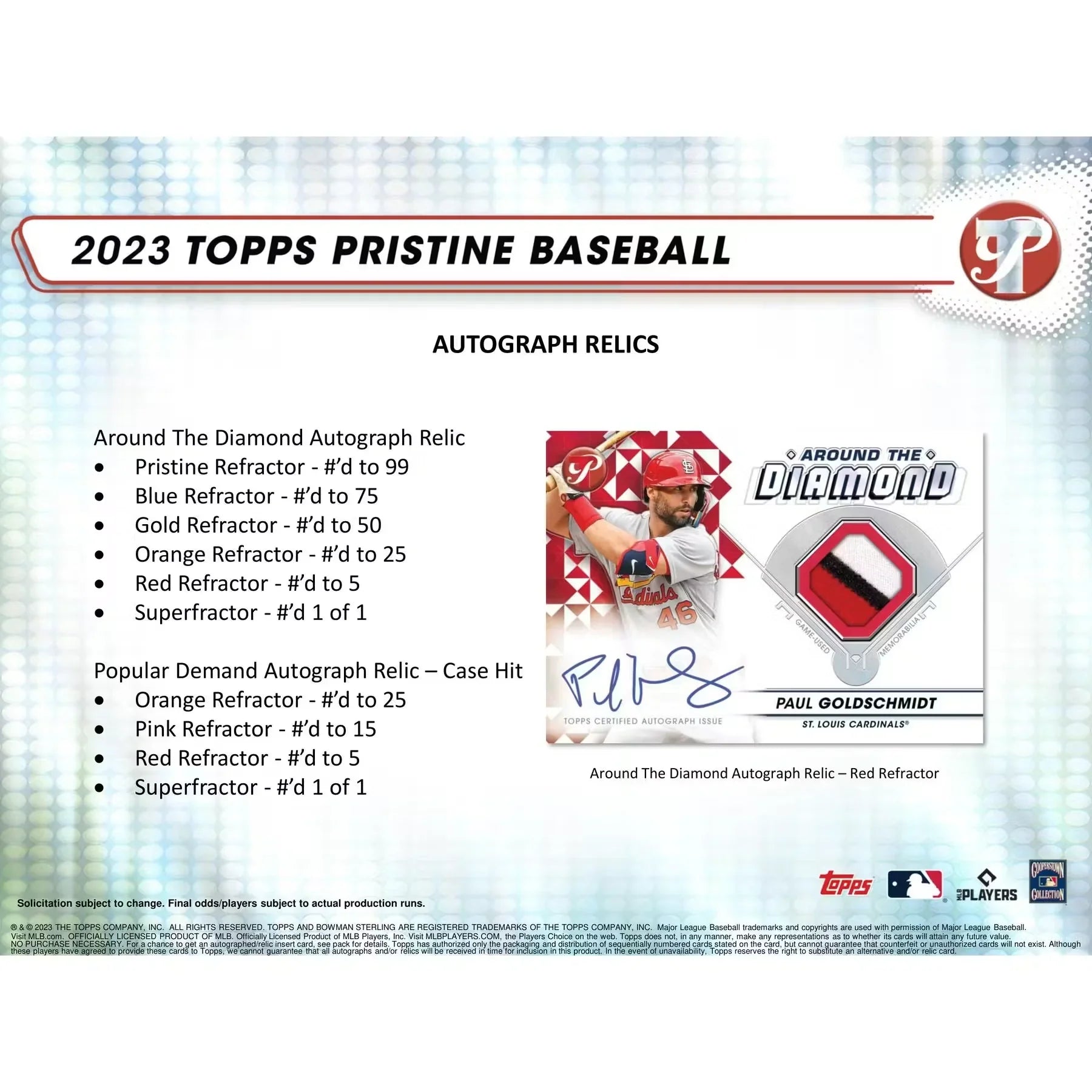 2023 Topps Pristine Baseball Hobby Box (Ships Sealed Only)