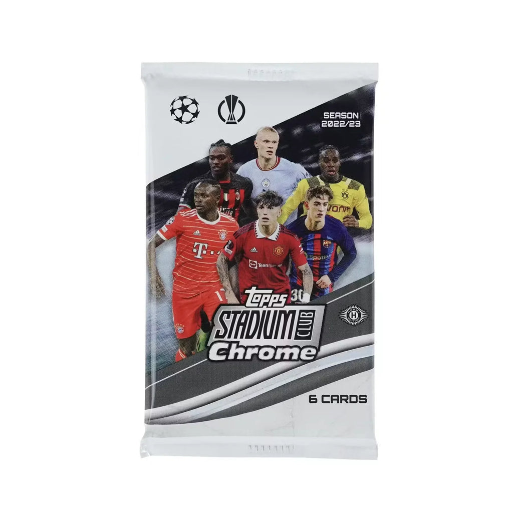 2022-23 Topps Stadium Club Chrome UEFA Club Competitions Soccer | 12-Box Hobby Case (Ships Sealed Only)