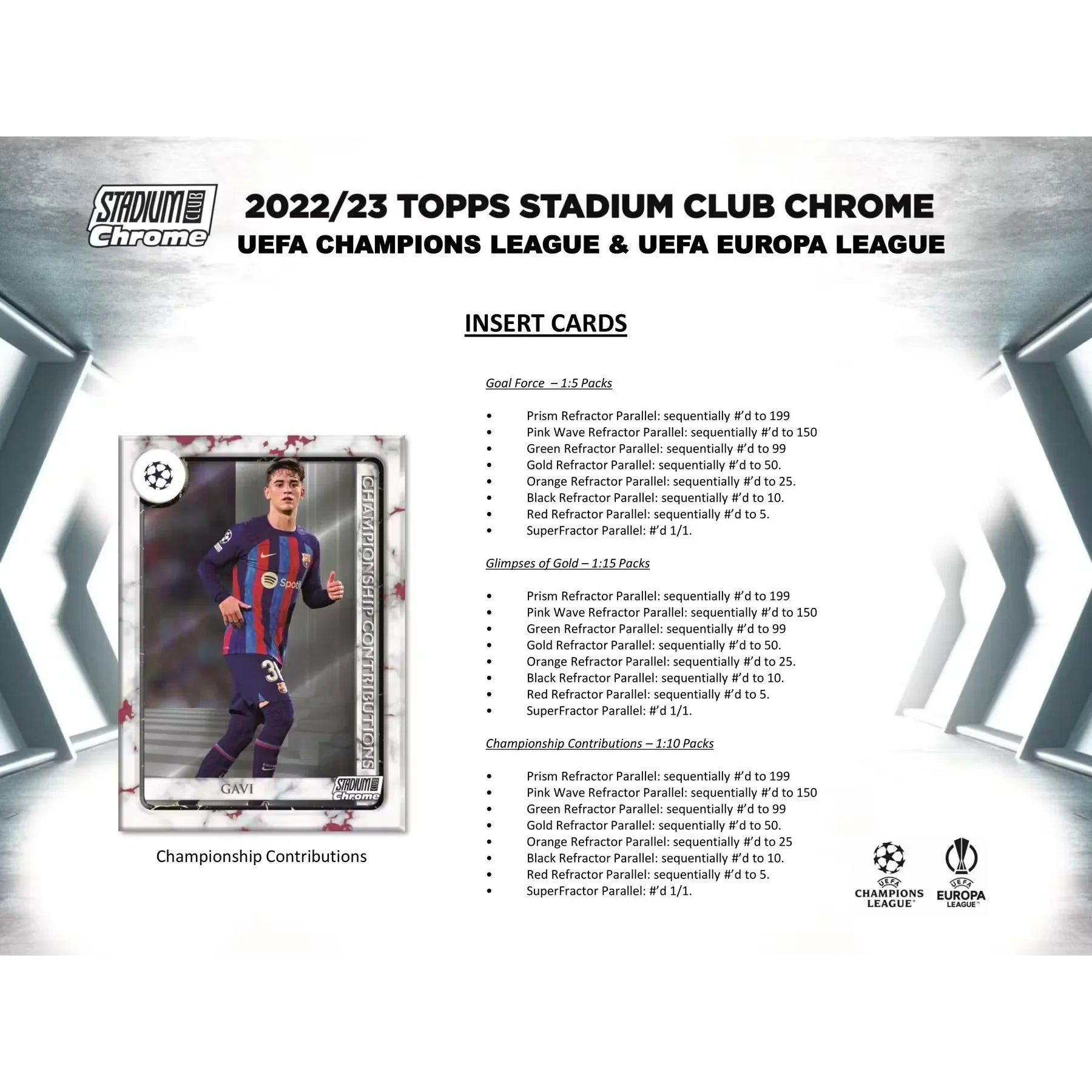 2022-23 Topps Stadium Club Chrome UEFA Club Competitions Soccer | 12-Box Hobby Case (Ships Sealed Only)