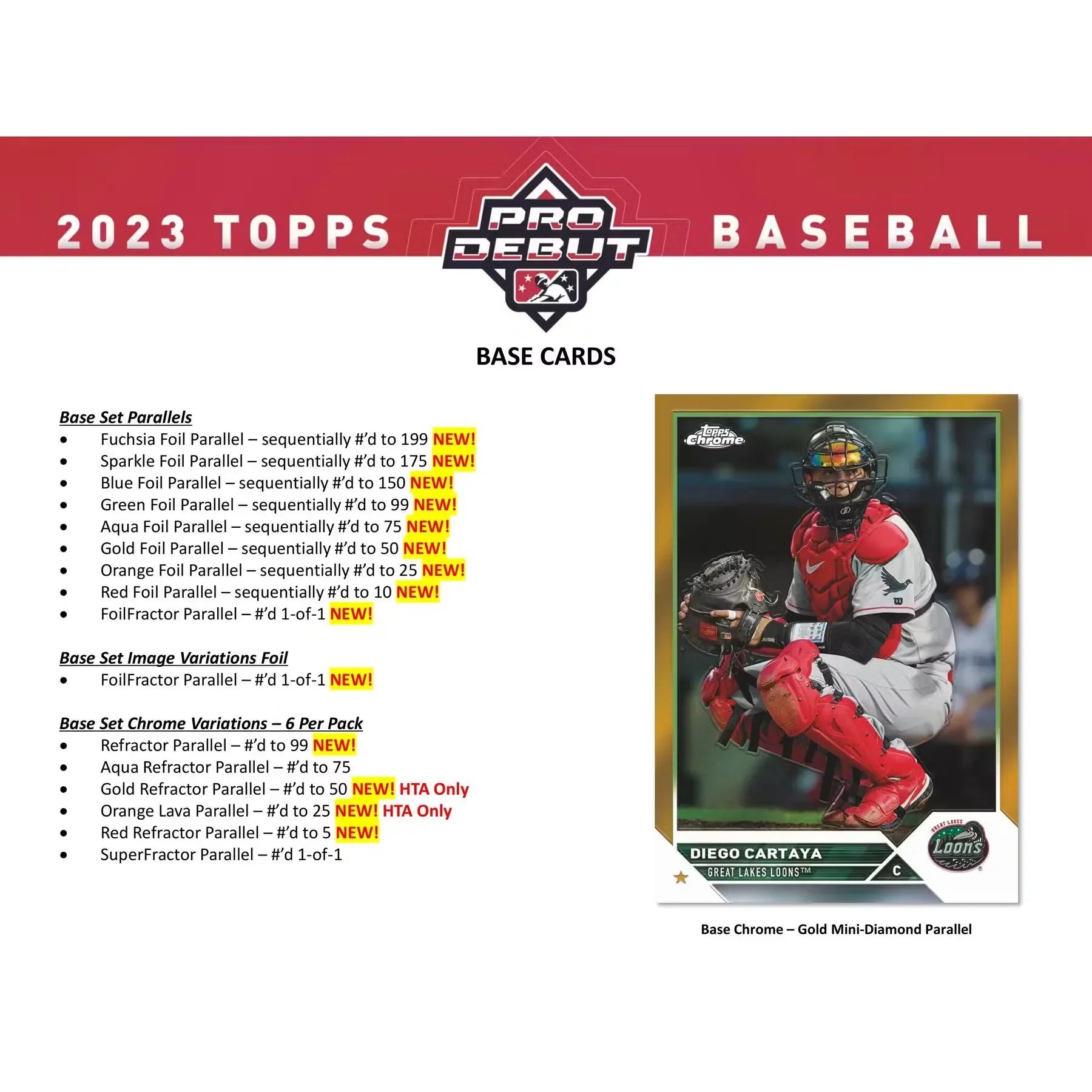 2023 Topps Pro Debut Baseball Hobby Jumbo Box (Ships Sealed Only)