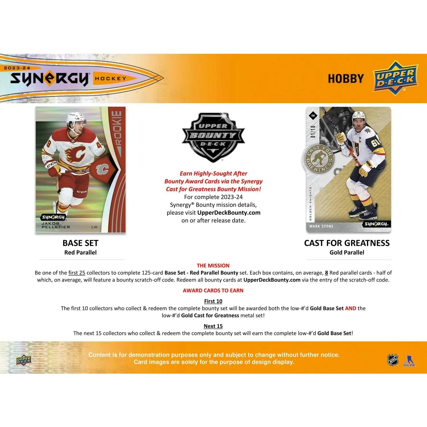 2023 24 Upper Deck Synergy Hockey Hobby 16 Box Case (Ships Sealed Only)