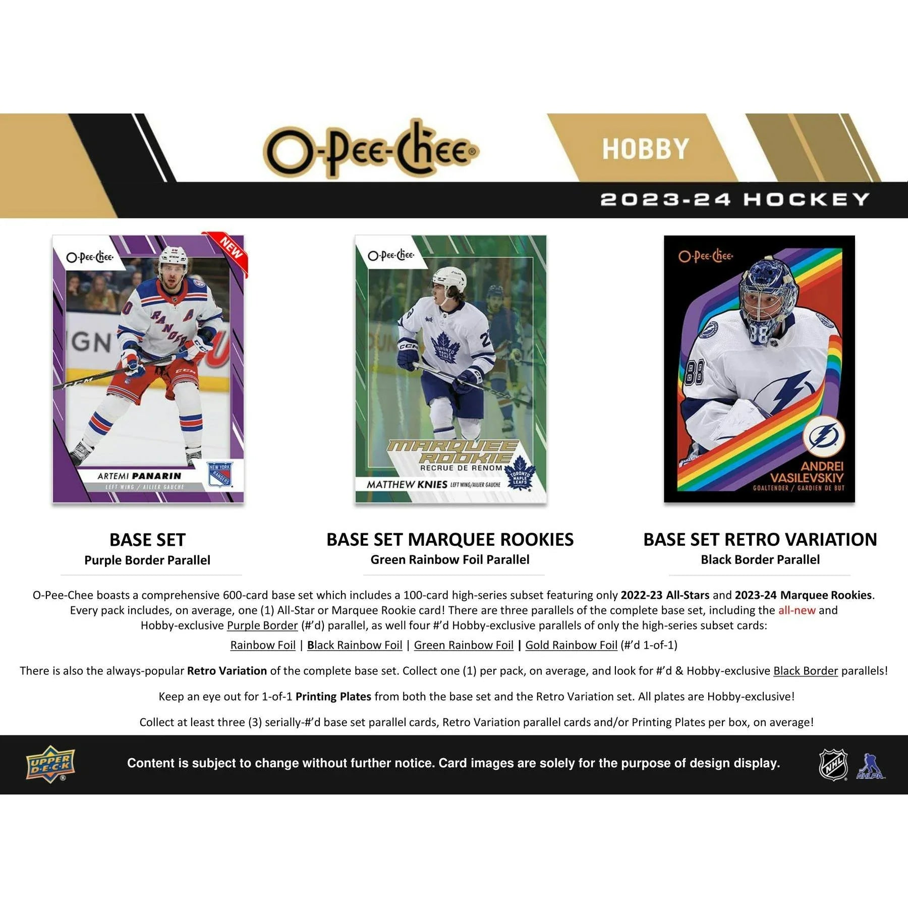2023 24 Upper Deck O Pee Chee Hockey Hobby 16 Box Case (Ships Sealed Only)