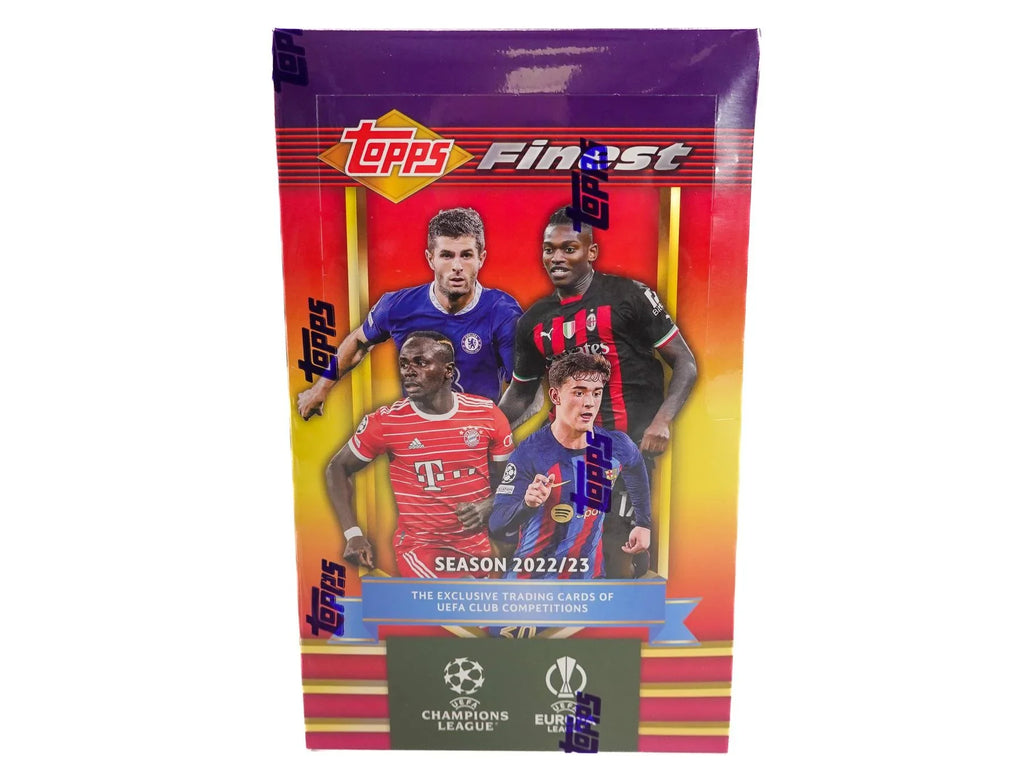2022 23 Topps Finest Flashbacks UEFA Club Competitions Hobby Box (Ships Sealed Only)