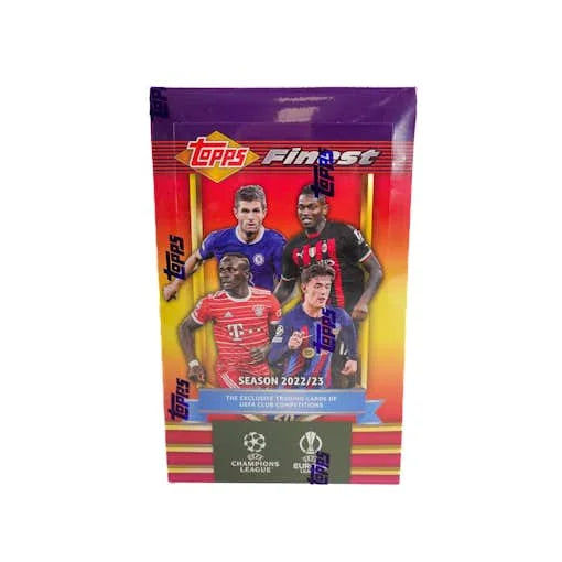2022 23 Topps Finest Flashbacks UEFA Club Competitions Hobby Box (Ships Sealed Only)
