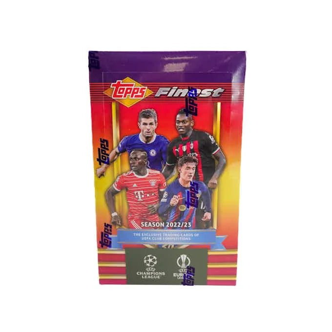 2022 23 Topps Finest Flashbacks UEFA Club Competitions Hobby Box (Ships Sealed Only)