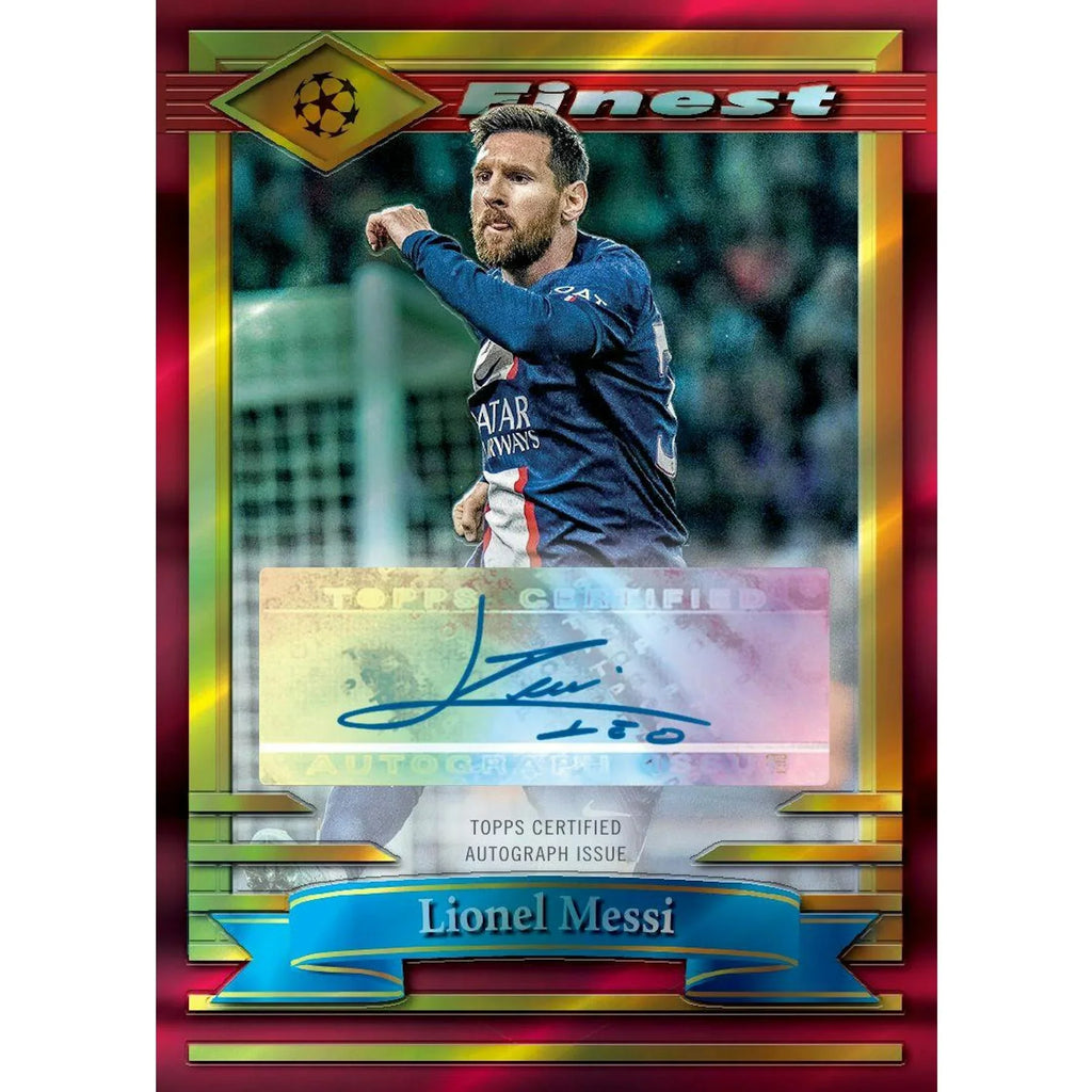 2022 23 Topps Finest Flashbacks UEFA Club Competitions Hobby Box (Ships Sealed Only)