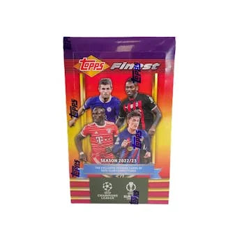 2022 23 Topps Finest Flashbacks UEFA Club Competitions Hobby Box (Ships Sealed Only)