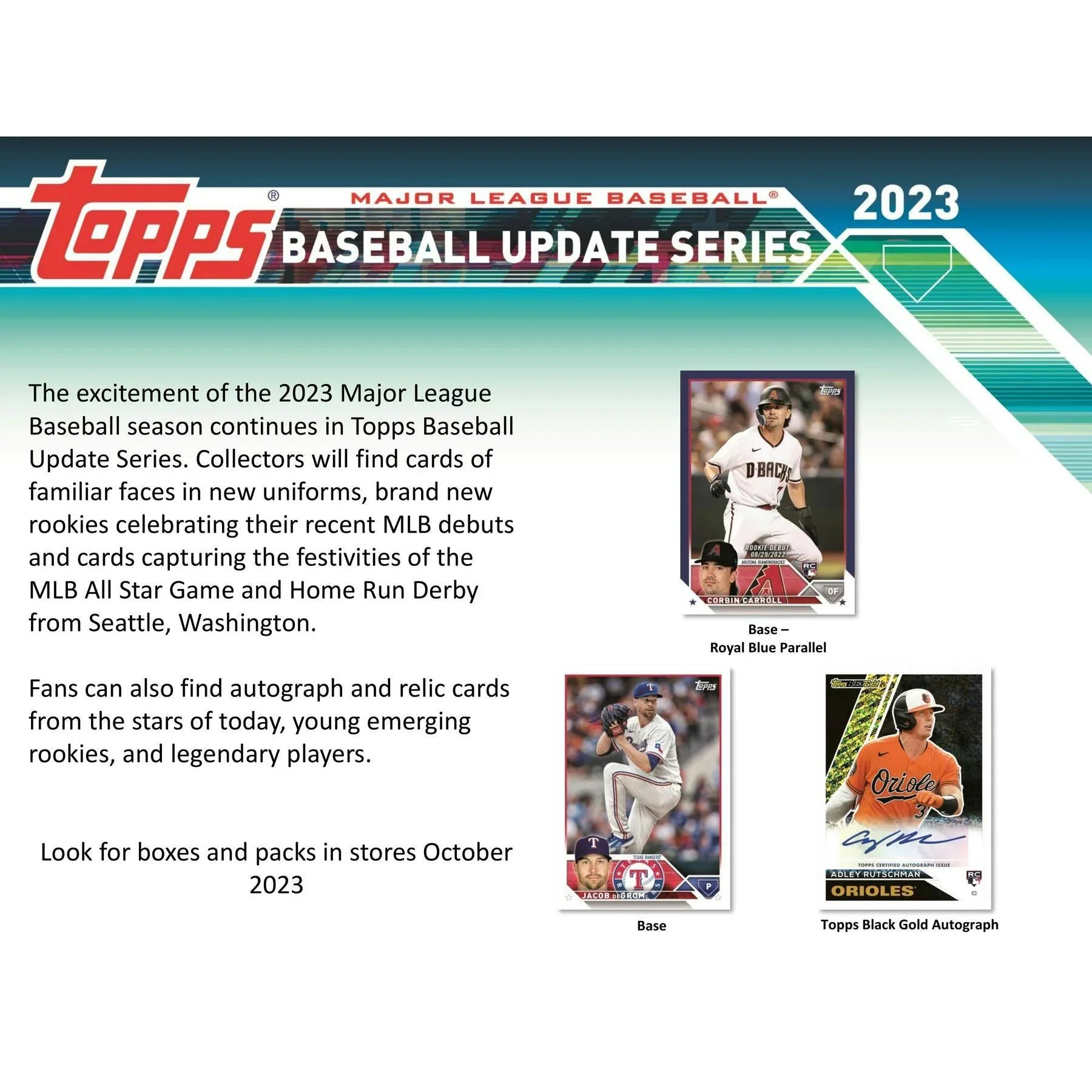 2023 Topps Update Series Baseball Blaster Box (Ships Sealed Only)