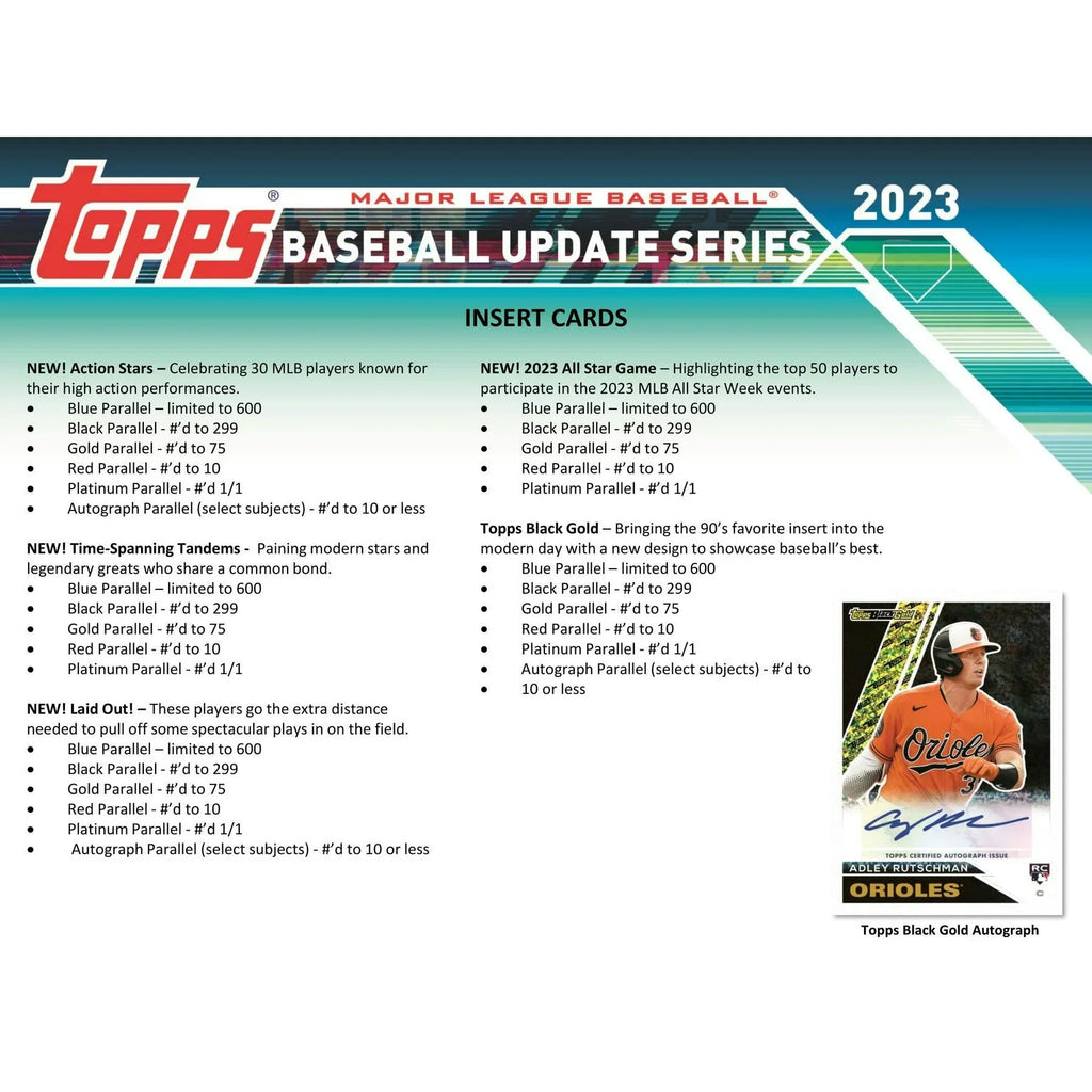 2023 Topps Update Series Baseball Blaster Box (Ships Sealed Only)