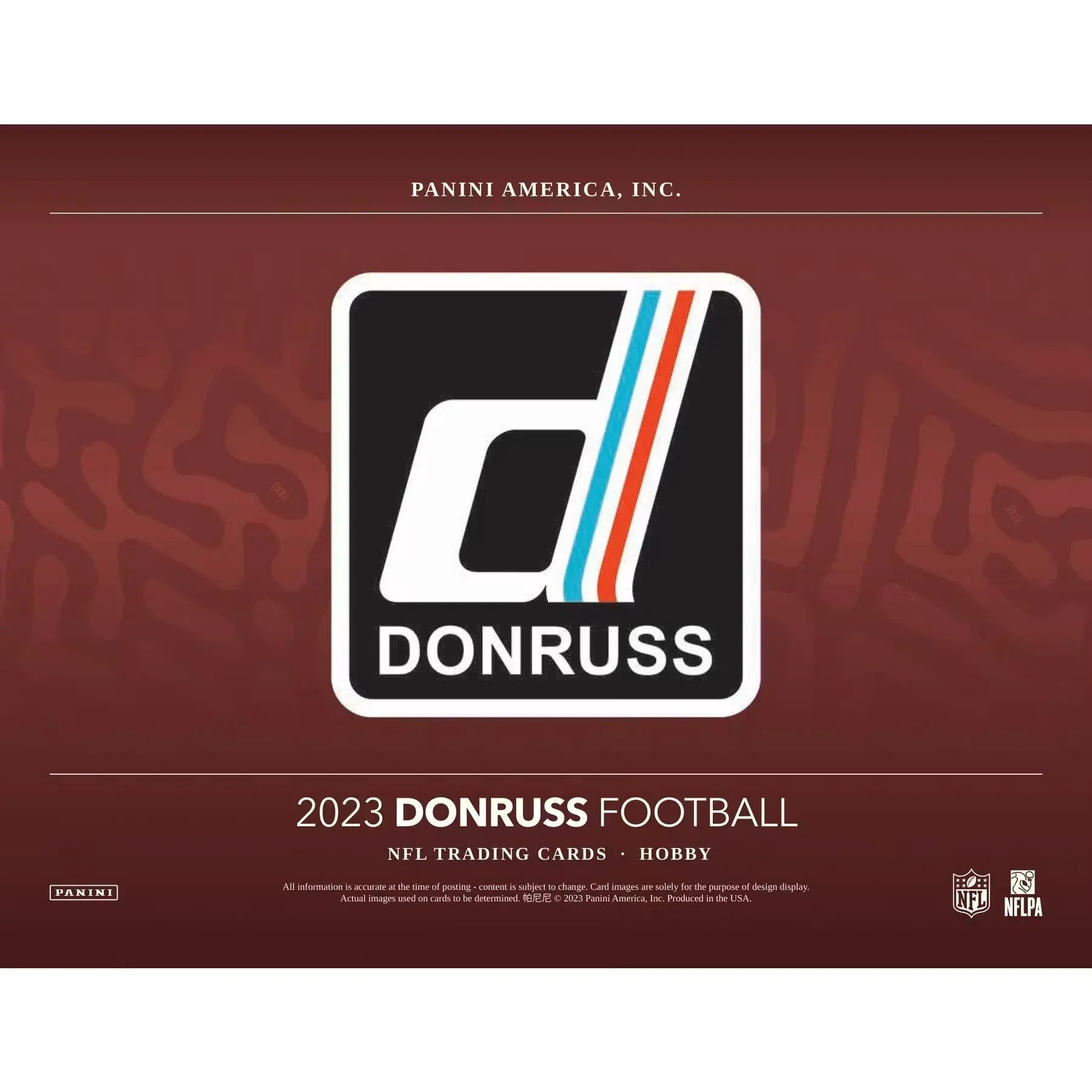 2023 Panini Donruss Football Hobby 18-Box Case (Ships Sealed Only)