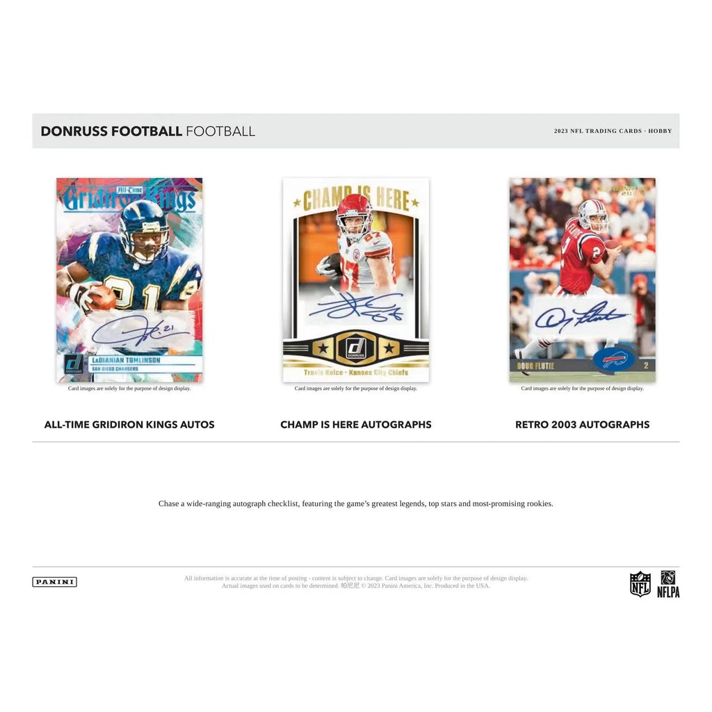 2023 Panini Donruss Football Hobby 18-Box Case (Ships Sealed Only)