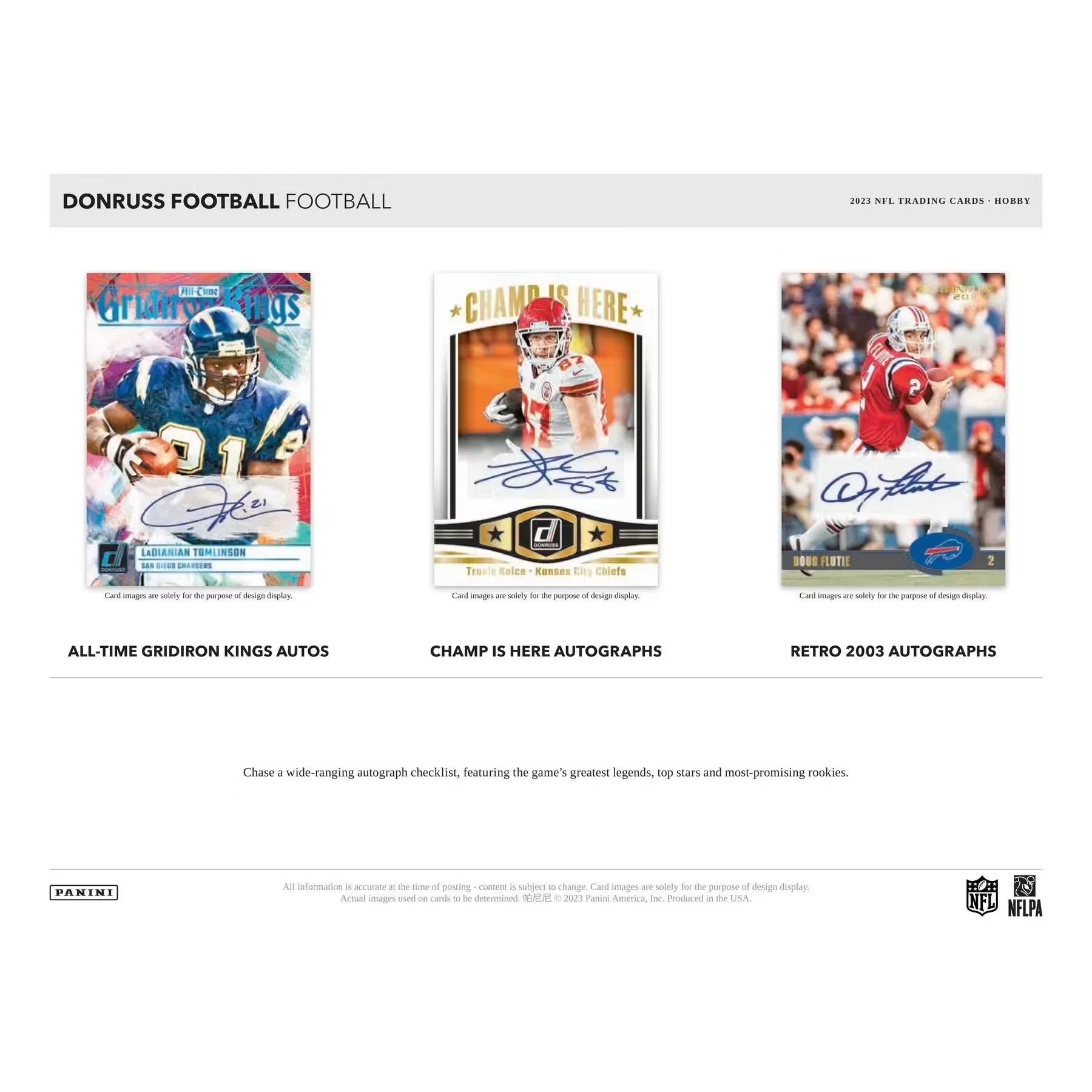 2023 Panini Donruss Football Hobby 18-Box Case (Ships Sealed Only)