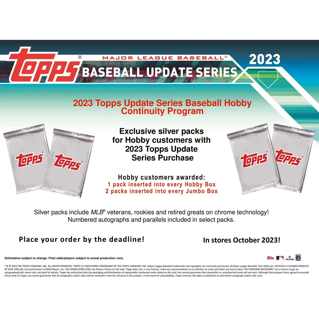 2023 Topps Update Series Baseball Hobby Box (Ships Sealed Only) - D