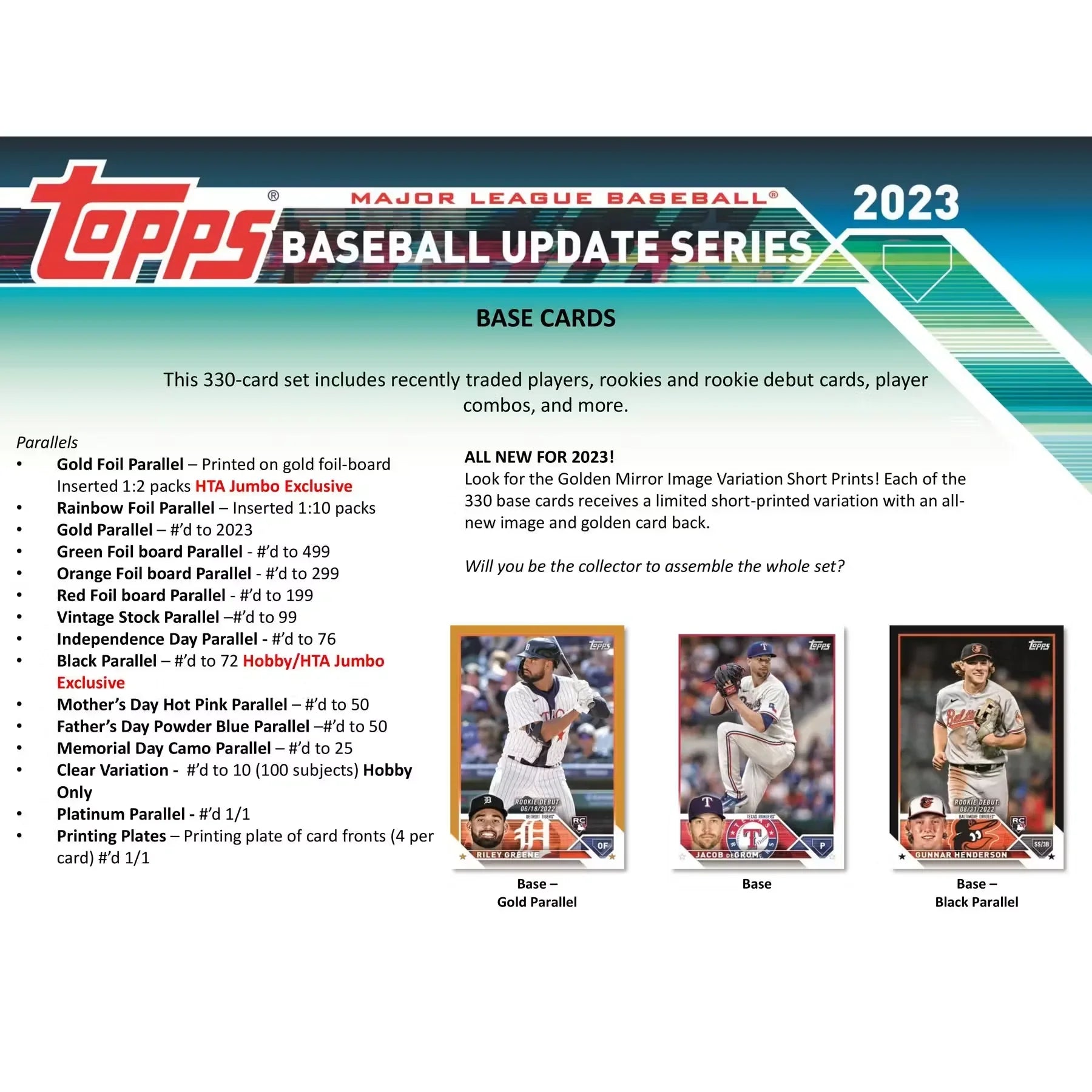 2023 Topps Update Series Baseball Hobby Box (Ships Sealed Only) - D