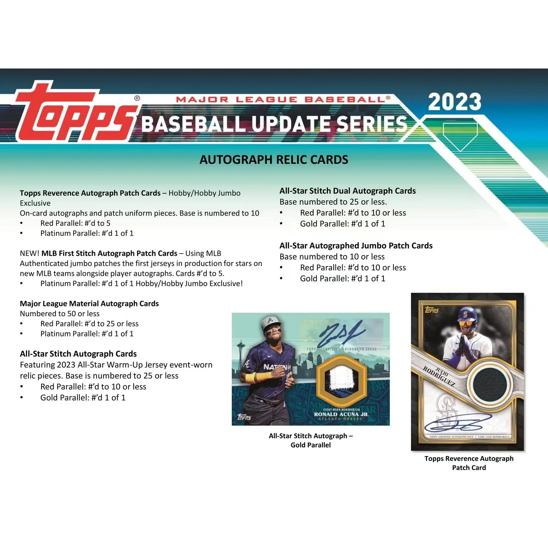 2023 Topps Update Series Baseball Hobby Box (Ships Sealed Only) - D