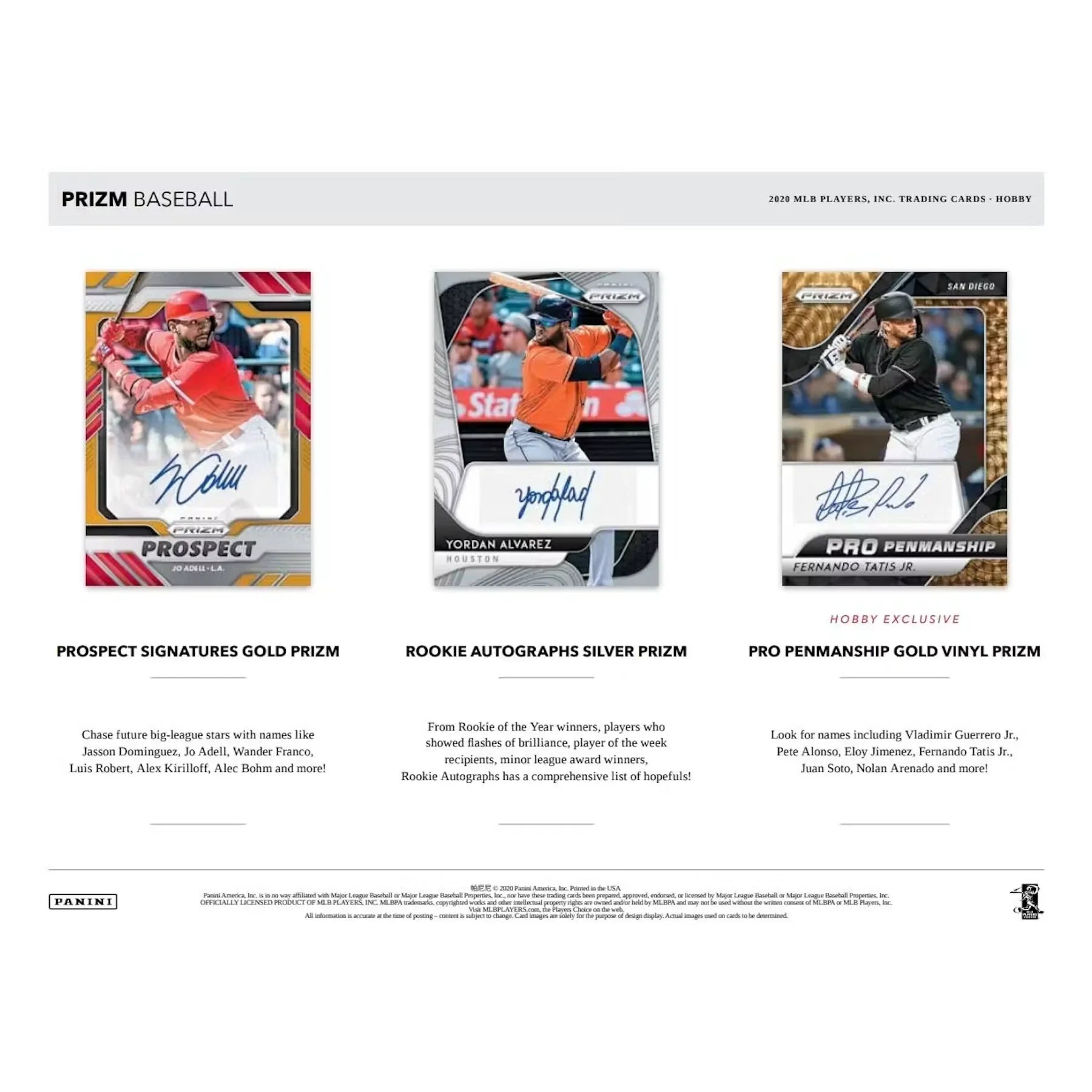 2020 Panini Prizm Baseball Hobby Box (Ships Sealed Only)