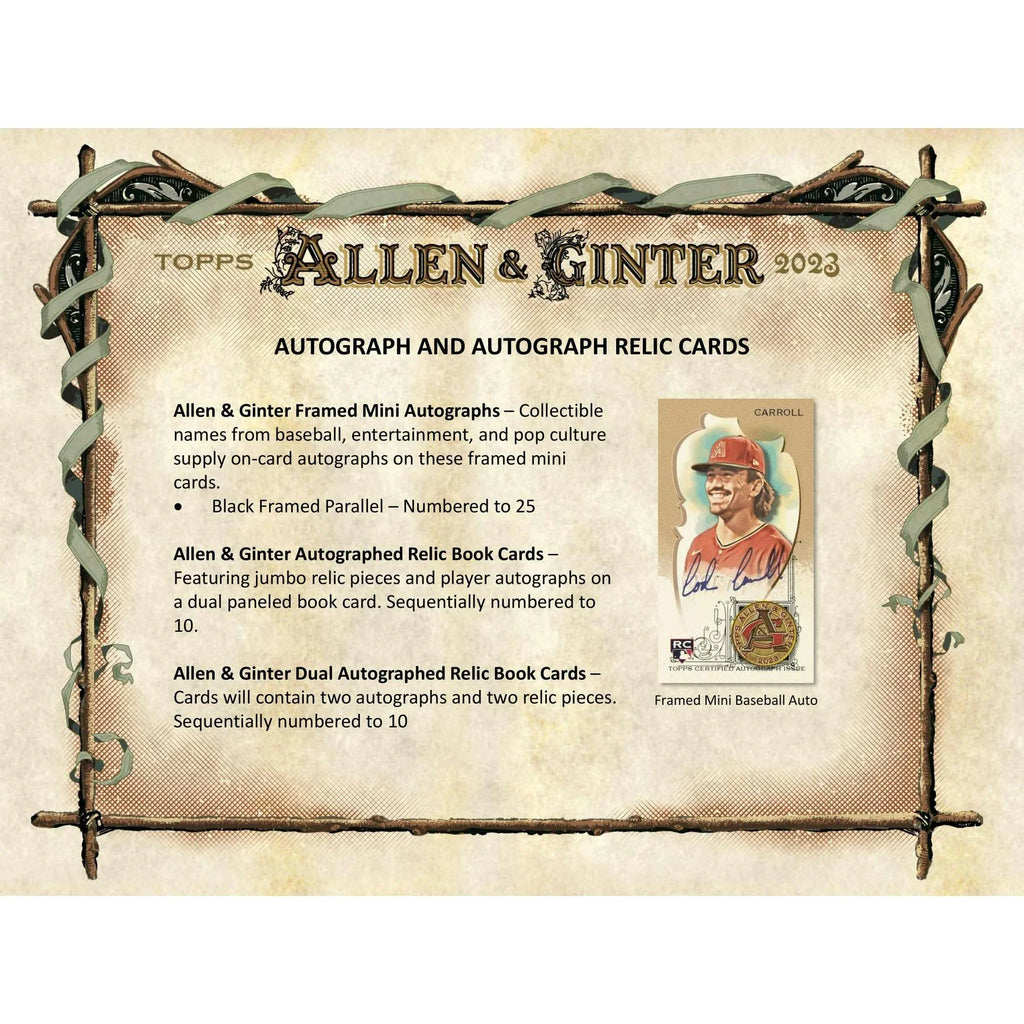 2023 Topps Allen Ginter Baseball Blaster 40 Box Case (Ships Sealed Only)