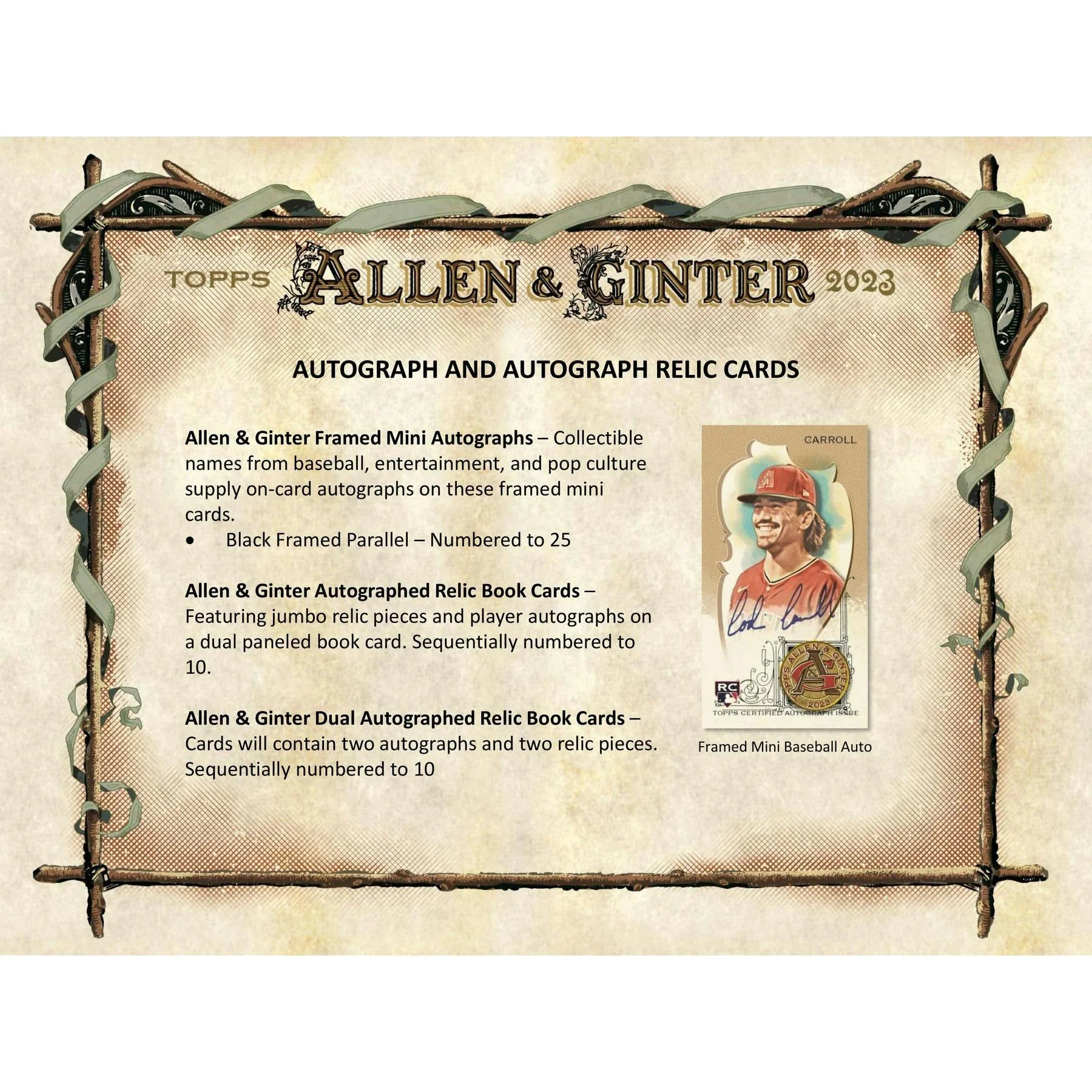 2023 Topps Allen Ginter Baseball Blaster 40 Box Case (Ships Sealed Only)