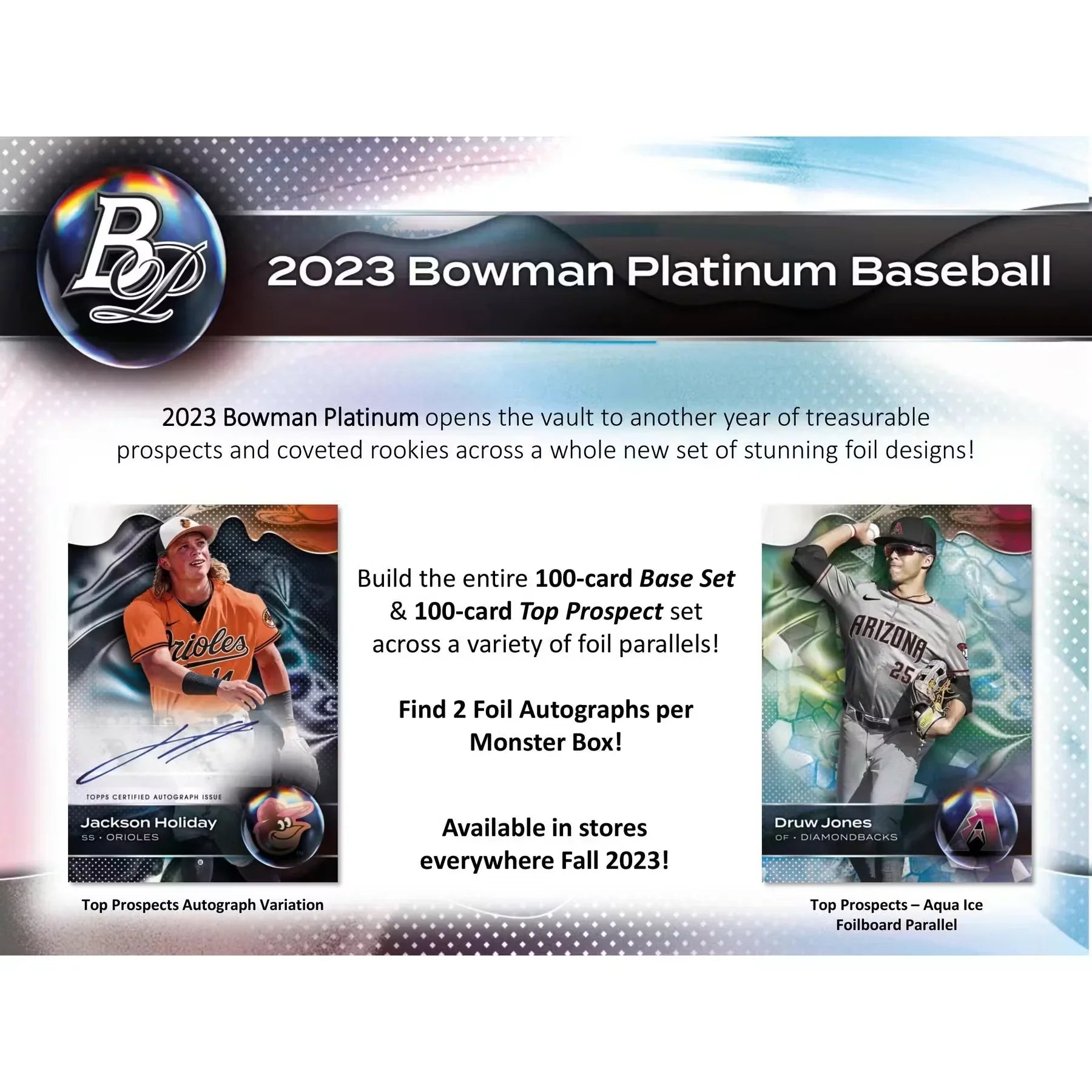 2023 Bowman Platinum Baseball Monster Box Hobby (Ships Sealed Only)