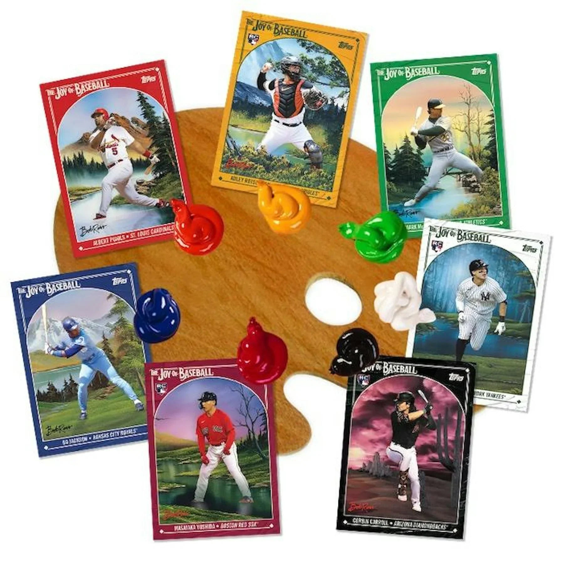 2023 Topps X The Joy of Baseball Bob Ross Happy Little Box (Ships Sealed Only)