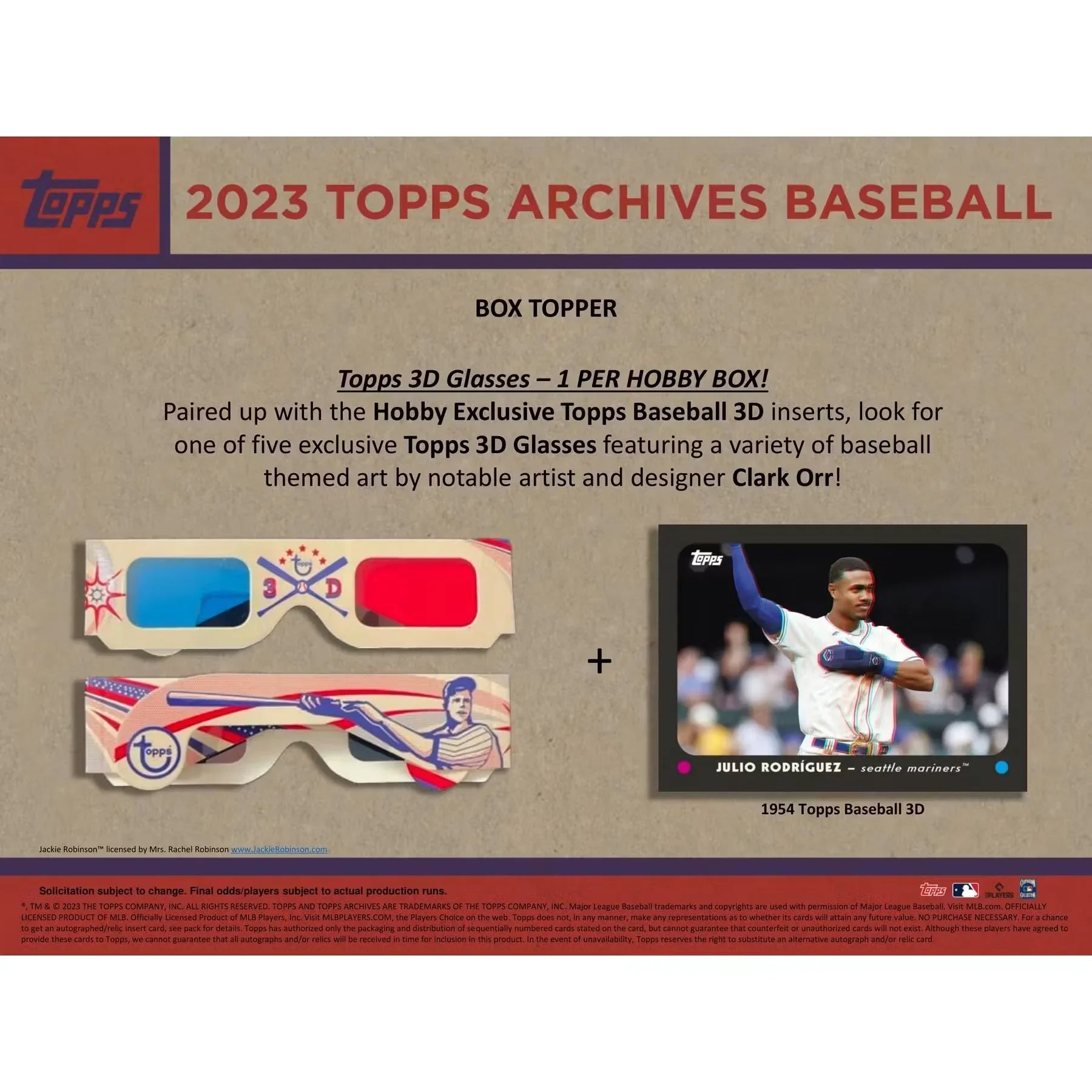 2023 Topps Archives Baseball Hobby Box (Ships Sealed Only)