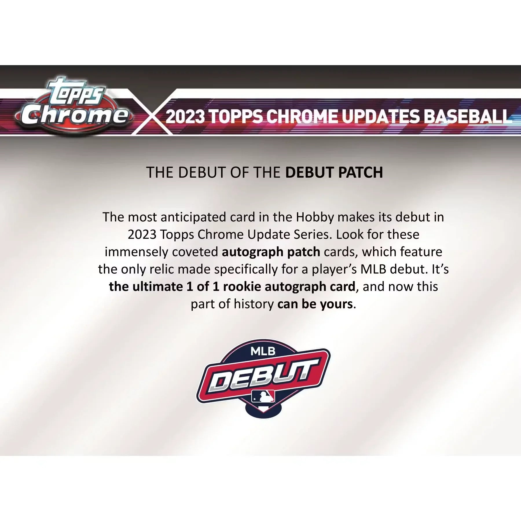2023 Topps Chrome Update Series Baseball Hobby Jumbo 8 Box Case (Ships Sealed Only)